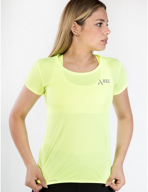 Camiseta Lima Manga corta Sly-Dry Reflectante  - Mujer