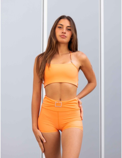 CONJUNTO TOP Y SHORT HEBILLAS PEACH