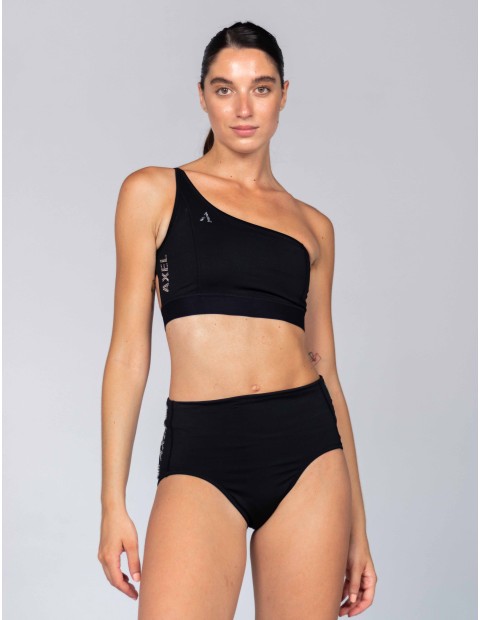 BLACK SET TOP AND  CULOTTE NEW ASYMMETRIC