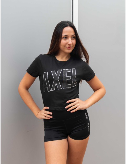 CROPTOP AXELDIAMONDS NEGRO