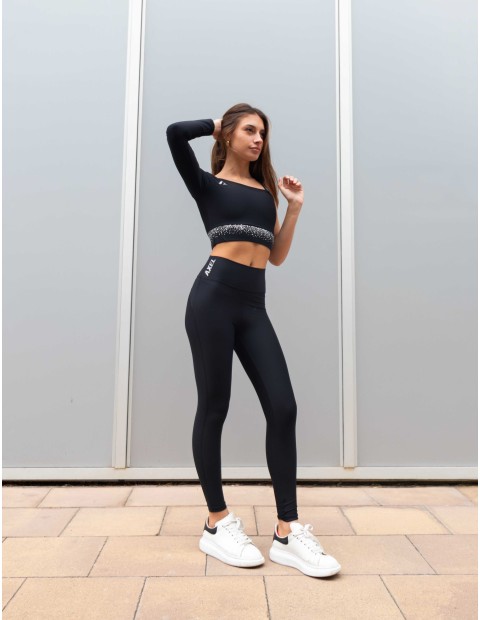 ANDREA SLY-DRY BLACK LEGGINGS