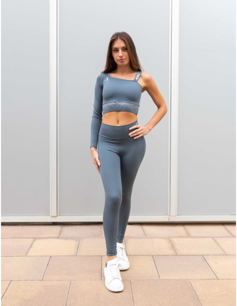 COMPLETO CROPTOP E LEGGING GINEVRA GRIGIO